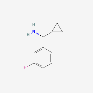 molecular formula C10H12FN B1502660 (R)-Cyclopropyl(3-fluorophenyl)methanamine 