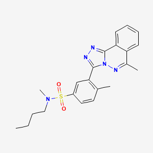 molecular formula C22H25N5O2S B15026600 N-butyl-N,4-dimethyl-3-(6-methyl[1,2,4]triazolo[3,4-a]phthalazin-3-yl)benzenesulfonamide 