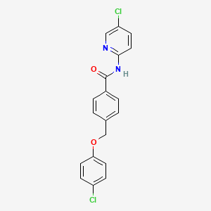 4-[(4-chlorophenoxy)methyl]-N-(5-chloropyridin-2-yl)benzamide