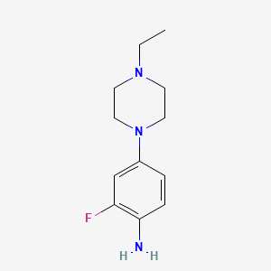 molecular formula C12H18FN3 B1502664 4-(4-Ethylpiperazin-1-yl)-2-fluoroaniline CAS No. 500205-60-7