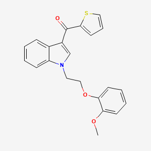 {1-[2-(2-methoxyphenoxy)ethyl]-1H-indol-3-yl}(thiophen-2-yl)methanone