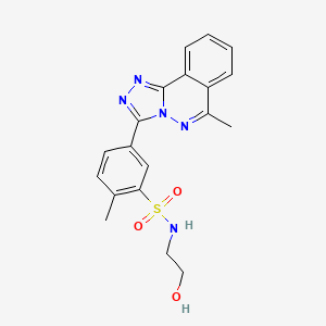 N-(2-hydroxyethyl)-2-methyl-5-(6-methyl[1,2,4]triazolo[3,4-a]phthalazin-3-yl)benzenesulfonamide