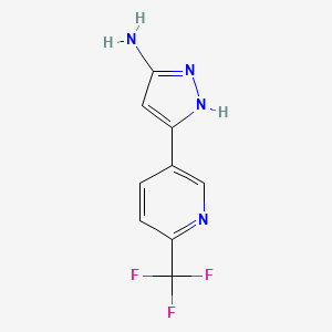 3-(6-(Trifluoromethyl)pyridin-3-yl)-1H-pyrazol-5-amine