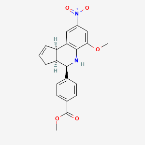 methyl 4-[(3aS,4R,9bR)-6-methoxy-8-nitro-3a,4,5,9b-tetrahydro-3H-cyclopenta[c]quinolin-4-yl]benzoate