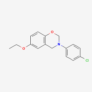 3-(4-chlorophenyl)-6-ethoxy-3,4-dihydro-2H-1,3-benzoxazine