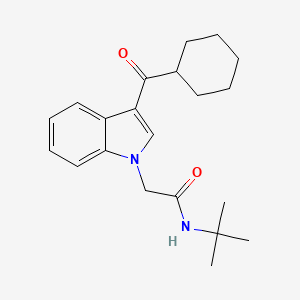 N-tert-butyl-2-(3-cyclohexanecarbonyl-1H-indol-1-yl)acetamide