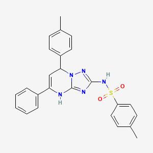 4-methyl-N-[7-(4-methylphenyl)-5-phenyl-4,7-dihydro[1,2,4]triazolo[1,5-a]pyrimidin-2-yl]benzenesulfonamide