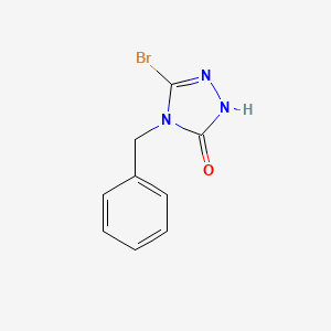 molecular formula C9H8BrN3O B1502683 4-benzyl-5-bromo-4H-1,2,4-triazol-3-ol CAS No. 22354-83-2