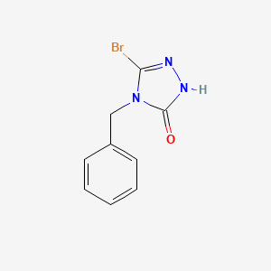 molecular formula C9H8BrN3O B1502683 4-Benzyl-3-bromo-2-1,2,4-triazolin-5-one CAS No. 22354-83-2