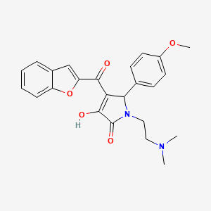 4-(1-benzofuran-2-ylcarbonyl)-1-[2-(dimethylamino)ethyl]-3-hydroxy-5-(4-methoxyphenyl)-1,5-dihydro-2H-pyrrol-2-one