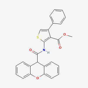 methyl 4-phenyl-2-[(9H-xanthen-9-ylcarbonyl)amino]thiophene-3-carboxylate