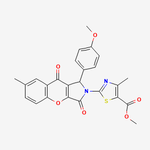 methyl 2-[1-(4-methoxyphenyl)-7-methyl-3,9-dioxo-3,9-dihydrochromeno[2,3-c]pyrrol-2(1H)-yl]-4-methyl-1,3-thiazole-5-carboxylate