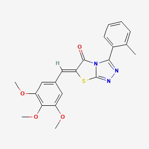 (6Z)-3-(2-methylphenyl)-6-(3,4,5-trimethoxybenzylidene)[1,3]thiazolo[2,3-c][1,2,4]triazol-5(6H)-one