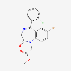 molecular formula C18H14BrClN2O3 B15027030 methyl [7-bromo-5-(2-chlorophenyl)-2-oxo-2,3-dihydro-1H-1,4-benzodiazepin-1-yl]acetate 