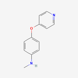 molecular formula C12H12N2O B1502710 Benzenamine, N-methyl-4-(4-pyridinyloxy)- CAS No. 630125-30-3