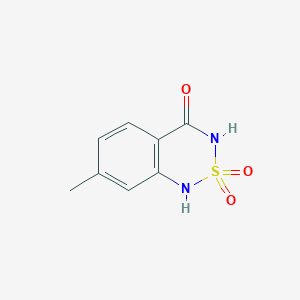 molecular formula C8H8N2O3S B1502713 7-Methyl-2lambda~6~,1,3-benzothiadiazine-2,2,4(1H,3H)-trione CAS No. 810661-23-5