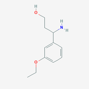 molecular formula C11H17NO2 B1502716 3-Amino-3-(3-ethoxyphenyl)propan-1-ol CAS No. 790227-18-8