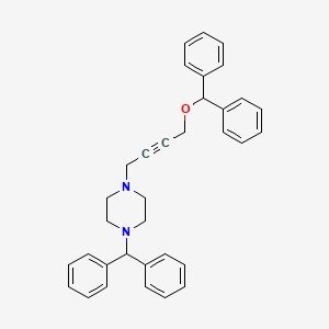 1-[4-(Diphenylmethoxy)but-2-yn-1-yl]-4-(diphenylmethyl)piperazine