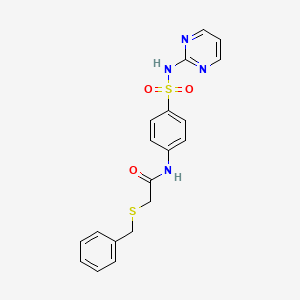 2-Benzylsulfanyl-N-[4-(pyrimidin-2-ylsulfamoyl)-phenyl]-acetamide