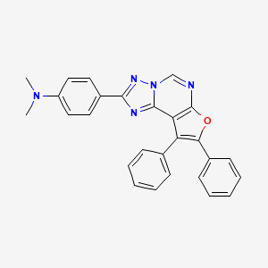 4-(8,9-diphenylfuro[3,2-e][1,2,4]triazolo[1,5-c]pyrimidin-2-yl)-N,N-dimethylaniline