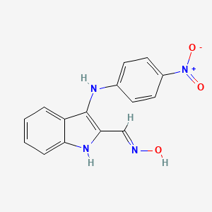 2-[(E)-(hydroxyimino)methyl]-N-(4-nitrophenyl)-1H-indol-3-amine