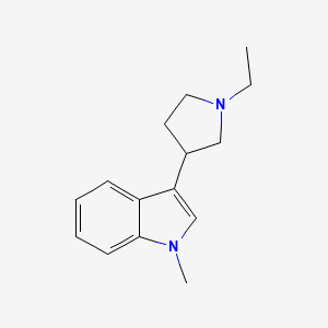 3-(1-ethyl-3-pyrrolidinyl)-1-methyl-1H-Indole