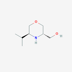 molecular formula C8H17NO2 B1502731 ((3S,5S)-5-Isopropylmorpholin-3-yl)methanol CAS No. 500708-40-7