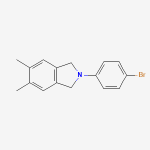 2-(4-bromophenyl)-5,6-dimethyl-2,3-dihydro-1H-isoindole