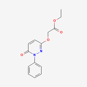 Ethyl [(6-oxo-1-phenyl-1,6-dihydropyridazin-3-yl)oxy]acetate