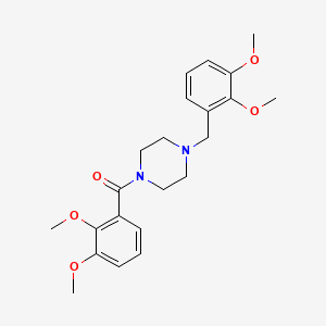 molecular formula C22H28N2O5 B15027356 [4-(2,3-Dimethoxybenzyl)piperazin-1-yl](2,3-dimethoxyphenyl)methanone 