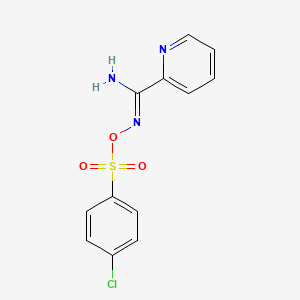 N'-{[(4-chlorophenyl)sulfonyl]oxy}pyridine-2-carboximidamide