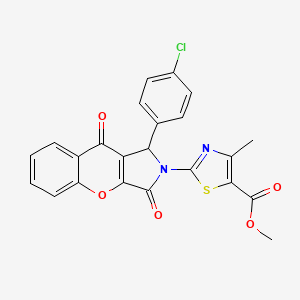 methyl 2-[1-(4-chlorophenyl)-3,9-dioxo-3,9-dihydrochromeno[2,3-c]pyrrol-2(1H)-yl]-4-methyl-1,3-thiazole-5-carboxylate