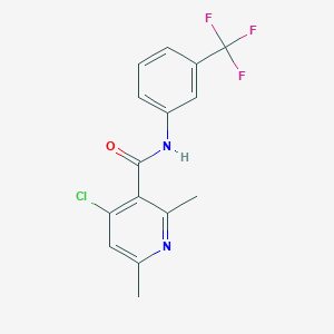 4-chloro-2,6-dimethyl-N-[3-(trifluoromethyl)phenyl]pyridine-3-carboxamide