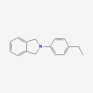 molecular formula C16H17N B15027456 2-(4-Ethylphenyl)isoindoline 