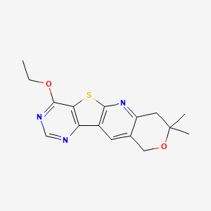 1-Ethoxy-8,8-dimethyl-8,9-dihydro-6H-7-oxa-11-thia-2,4,10-triaza-benzo[b]fluorene