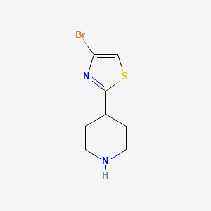 molecular formula C8H11BrN2S B1502747 4-Bromo-2-(piperidin-4-yl)thiazole CAS No. 1159815-51-6