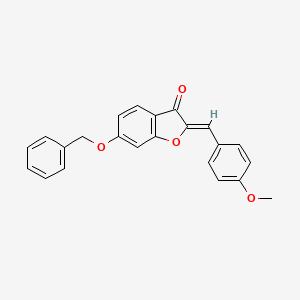 (2Z)-6-(benzyloxy)-2-(4-methoxybenzylidene)-1-benzofuran-3(2H)-one