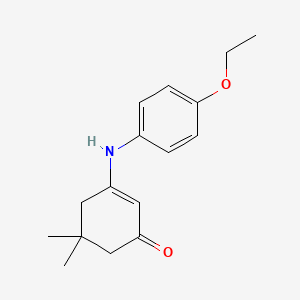 3-[(4-Ethoxyphenyl)amino]-5,5-dimethylcyclohex-2-en-1-one