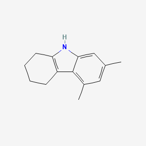 molecular formula C14H17N B15027538 5,7-dimethyl-2,3,4,9-tetrahydro-1H-carbazole 