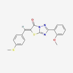 (5Z)-2-(2-methoxyphenyl)-5-[4-(methylsulfanyl)benzylidene][1,3]thiazolo[3,2-b][1,2,4]triazol-6(5H)-one