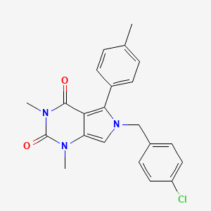 6-(4-chlorobenzyl)-1,3-dimethyl-5-(4-methylphenyl)-1H-pyrrolo[3,4-d]pyrimidine-2,4(3H,6H)-dione