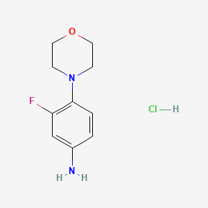 molecular formula C10H14ClFN2O B1502757 3-Fluoro-4-morpholinoaniline hydrochloride CAS No. 2689-38-5