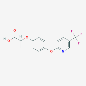 molecular formula C15H12F3NO4 B150276 Fluazifop CAS No. 69335-91-7