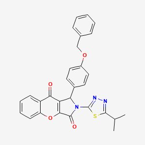 1-[4-(Benzyloxy)phenyl]-2-[5-(propan-2-yl)-1,3,4-thiadiazol-2-yl]-1,2-dihydrochromeno[2,3-c]pyrrole-3,9-dione