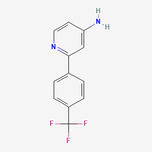 molecular formula C12H9F3N2 B1502762 2-[4-(Trifluoromethyl)phenyl]pyridin-4-amine 