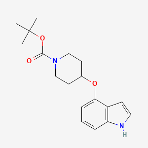 molecular formula C18H24N2O3 B1502765 tert-butyl 4-(1H-indol-4-yloxy)piperidine-1-carboxylate 