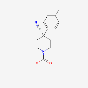 molecular formula C18H24N2O2 B1502770 1-Boc-4-cyano-4-(4-methylphenyl)-piperidine CAS No. 906369-93-5
