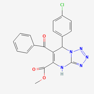 Methyl 7-(4-chlorophenyl)-6-(phenylcarbonyl)-4,7-dihydrotetrazolo[1,5-a]pyrimidine-5-carboxylate