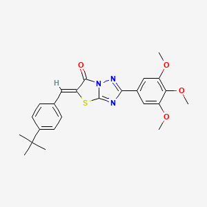 (5Z)-5-(4-tert-butylbenzylidene)-2-(3,4,5-trimethoxyphenyl)[1,3]thiazolo[3,2-b][1,2,4]triazol-6(5H)-one