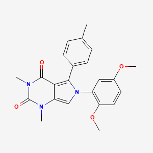 6-(2,5-dimethoxyphenyl)-1,3-dimethyl-5-(4-methylphenyl)-1H-pyrrolo[3,4-d]pyrimidine-2,4(3H,6H)-dione